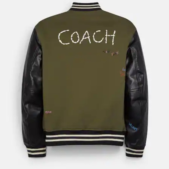 COACH - Diary Script Varsity Jacket - Picture 2 of 9